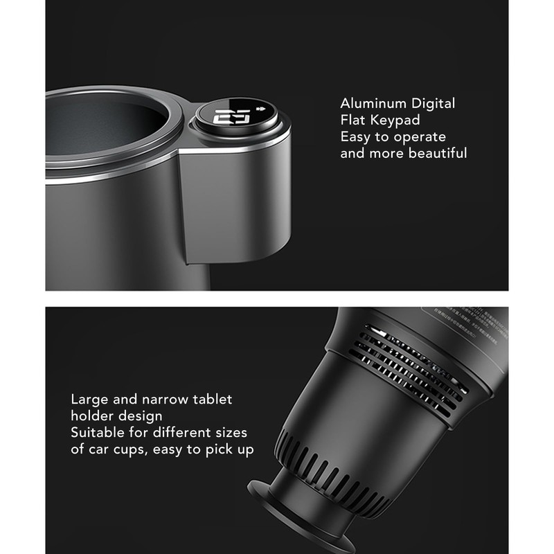 Car Cup Cooler Warmer Portable Intelligent Heating Cooling Cup Perfect