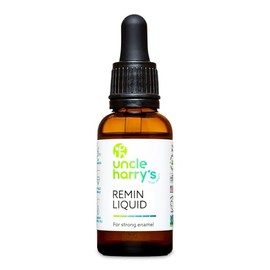 Uncle Harry's Líquido de remineralización natural y sin fluoruro para esmalte dental, refresca el aliento y fortalece los dientes (1 oz)