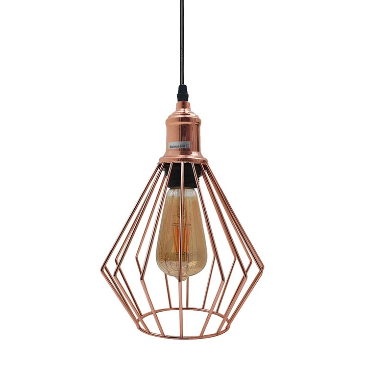 LEDSone Vintage Retro Rose Gold Ceiling Pendant Light Cluster Light