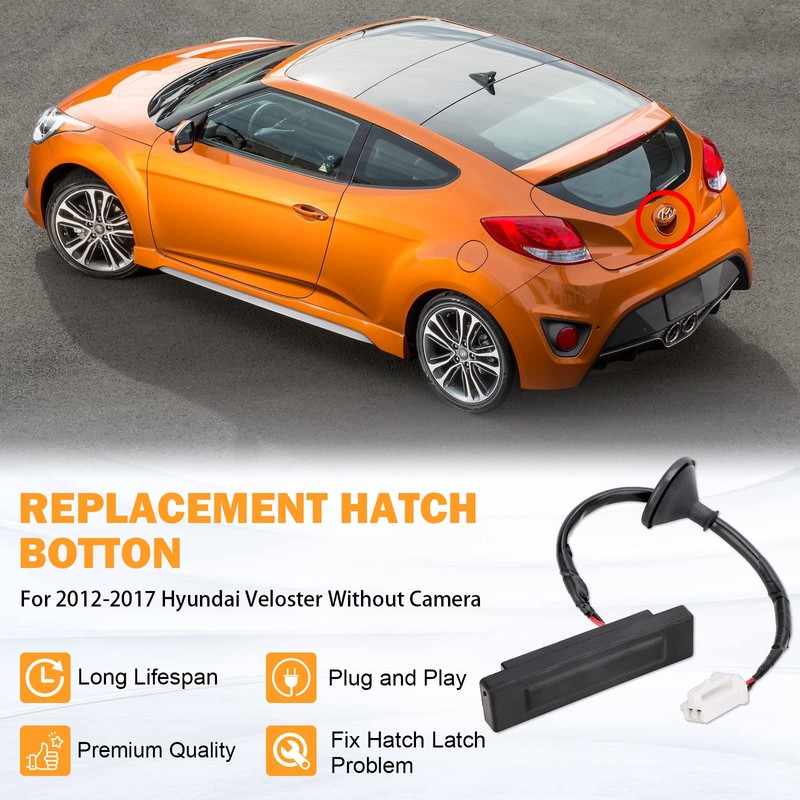 81260-2V000 Hatch Release Button Trunk Latch for Hyundai Veloster 2012-2017