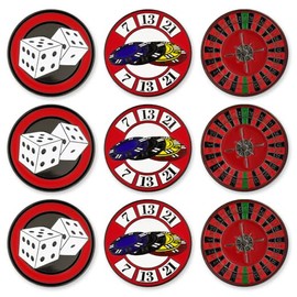 PinMart's Casino 9 Piece Ball Marker Set