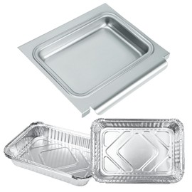 Hisencn 67047 Catch Pan and 6415 Aluminum Liner for Weber Spirit I&II 200 and 300, Genesis I&II LX200/300 Series, Grill Grease Tray for Weber Traveler Grill, Drip Tray for Weber 67047 83156 6415