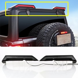 ECAHAYAKU High Mount Brake Light Compatible With Jeep Wrangler JL 2018-2023 LED Tail Wing Roof Light Car LED Brake Light/Driving light/Turn Signal Light/Reversing Light