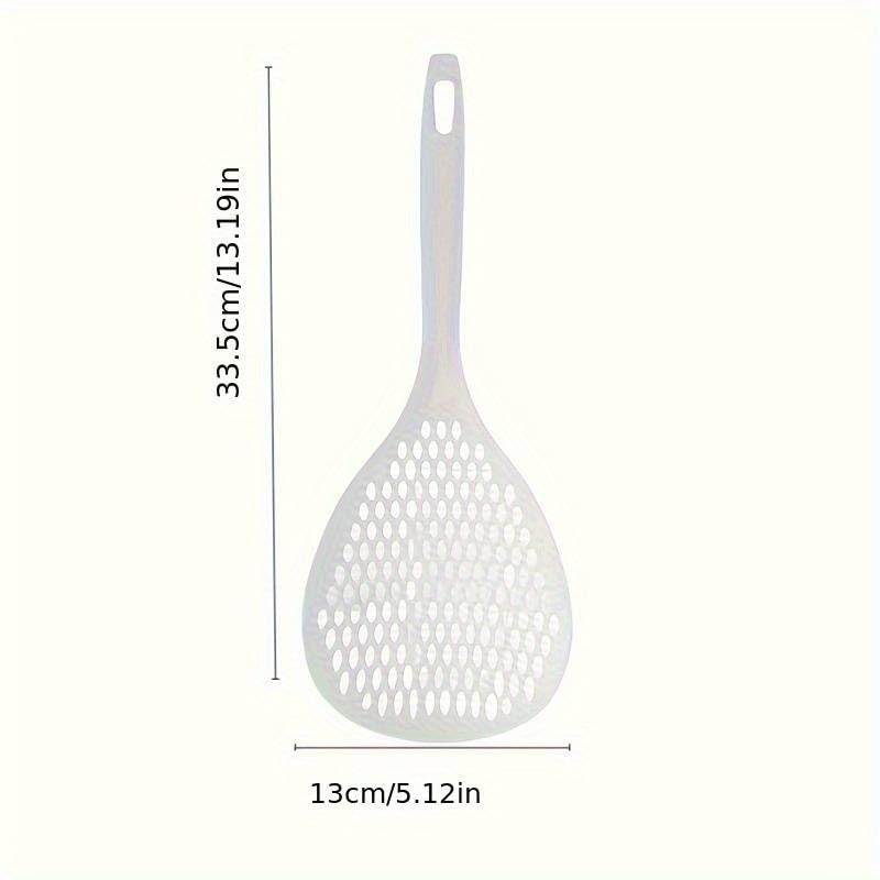 Long Handled Colander Pasta Scoop -Strainer Ladle, Pasta Drainer, Wash