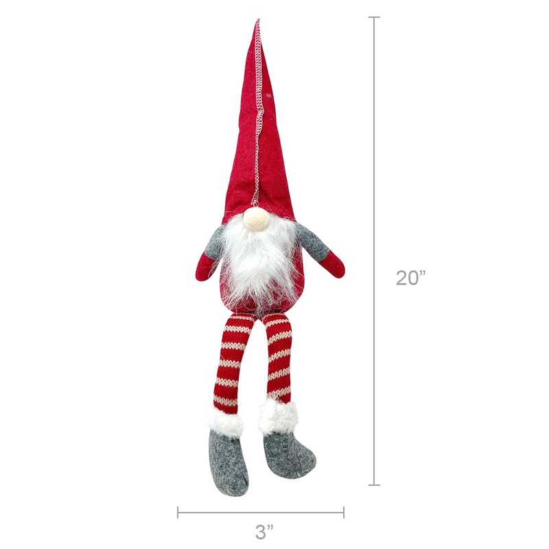 allydrew Long-Legged Gnome Plush Dolls, Winter and Holiday Tabletop Decorations