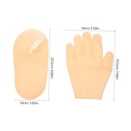 FOMIYES Gentle Exfoliating Gloves Moisturizing Foot Socks for Overnight Foot Care Spa