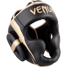 Venum Elite ヘッドギア - ブラック/ゴールド
