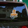 Baby on Board Sticker Car, Baby Tiger Car Sticker, Baby