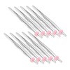 FOMIYES Stainless Steel Eyebrow Tweezers Set 24pcs Arrow Pattern Heart