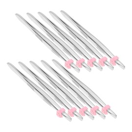 FOMIYES Stainless Steel Eyebrow Tweezers Set 24pcs Arrow Pattern Heart Shape Clip for Women Men