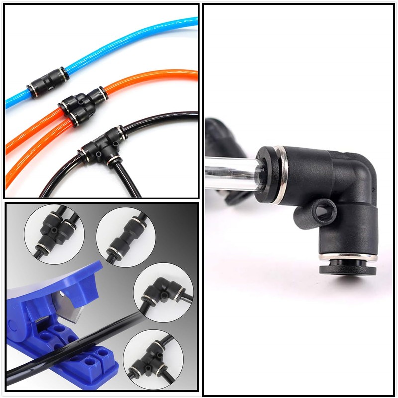 HUAZIZ Black 8 mm OD 5 mm ID Polyurethane PU