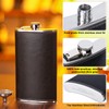 GENNISSY 12 OZ Hip Flask - Classic Silver Stainless Steel