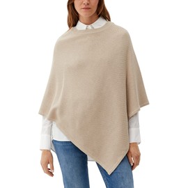 s.Oliver Cotton Blend Poncho, 81w8 beige