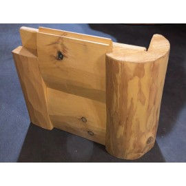 Classic Log Homes, Inc. 2"  x 8" White Pine, Tongue & Groove, Log Siding Samples (Smooth & Hand Hewn)