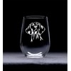 Vizsla themed, dog stemless wine glass, 17 oz.