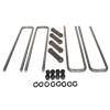 PRO-PAR 18 in. L Square Bend 5/8 Inch U-Bolt Kit for Truck Boxes Set of 4 U Bolts