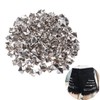 COHEALI 200pcs 10mm Square Metal Studs Spikes for DIY Punk