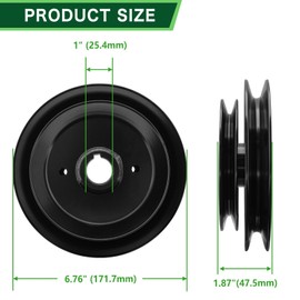 TENGMUJX 07340400 Spindle Pulley Fit for Gravely Pro-Turn 60 160 460 560 660 260 360 60 Inch Lawn Mower Deck