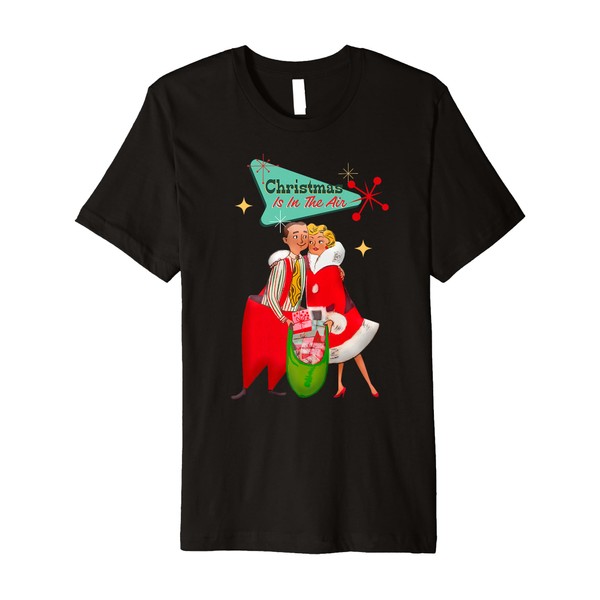 Retro Christmas Is In The Air Couple Santa Suit Bag