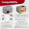 Sevenjungle 40-60 Psi Water Well Pressure Switch, 1/4" Female NPT,