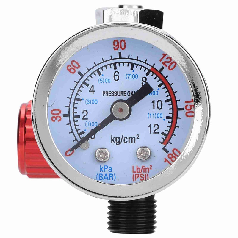 Air Pressure Regulator Gauge Adjustable Spray Gun Instrument Pneumatic Tool