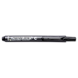 Pentel Retractable Handy-Line S-Permanent Markers, Black 12-Count  (NXS15-A)