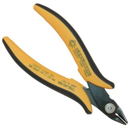 Piergiacomi micro soft wire cutter with an 8 mm long jaw set at a 21聽degree angle for flush cutting terminal wires up to 1.3 mm (16AWG) 聽-聽1聽TRE03NB.