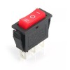 Daier 2 Pieces Rocker Switch Red SPDT ON OFF ON