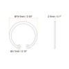 sourcing map 2Pcs 70mm Internal Retaining Ring Circlip, 304 Stainless
