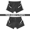 Men's Post-Surgery Tear Away Shorts, Loose Fit Cotton Shorts with