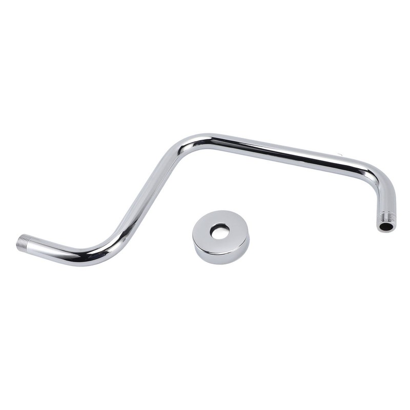 Shower Arm Stainless Steel Shower Arm with Flange S Shape
