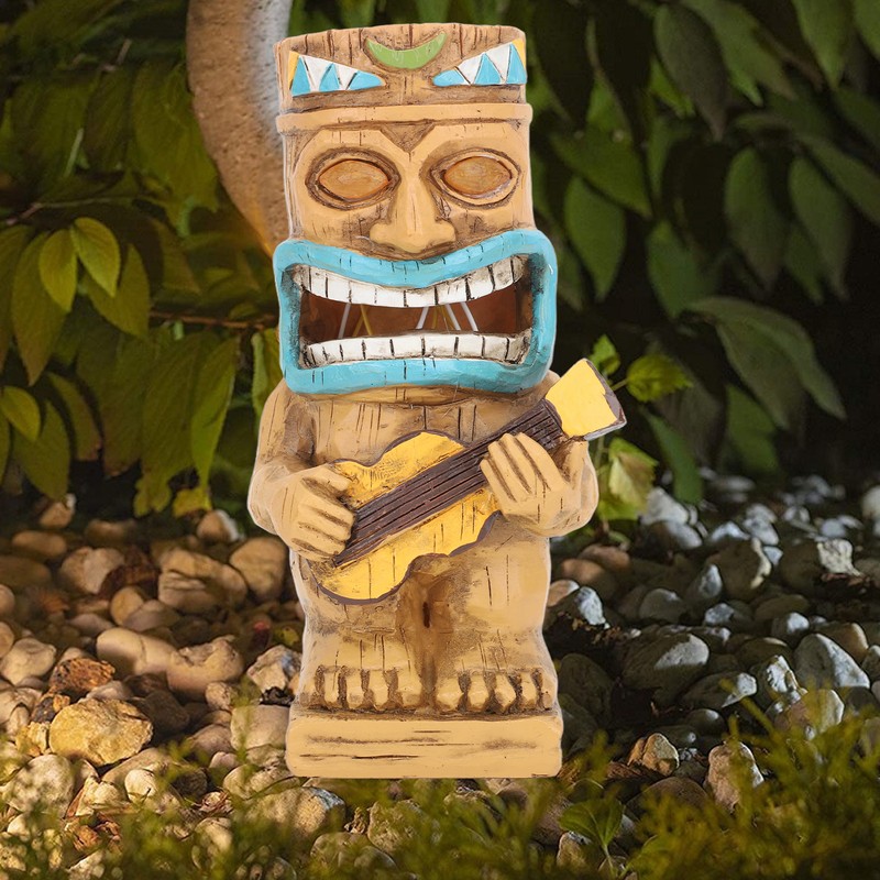 Totem Statues Solar Light Resin Garden Solar Light Ornament For
