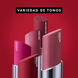 ésika - Labial Colorfix 24h Color Rojo Energía 2g, 24 Horas de Color y Suavidad, Labiales Mate 100%, Textura Cremosa, con Pigmentos Impermeables, Aceite de Argán y Manteca Karité