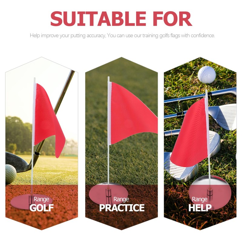 SUPVOX Golf Flagstick and Hole Cup Set, Stainless Steel and