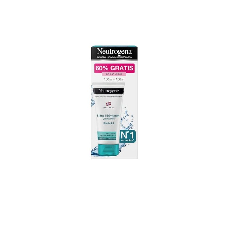 Neutrogena, Formula Norvegese,Creme per i Piedi, 2x100 ml