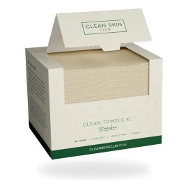 Clean Skin Club Toallas Faciales Clean Towels Xl Bambú 50 Pz