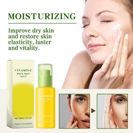 Vitamin C Serum Für Gesicht, Dark Spot Correcting Serum, Bio Hyaluron Serum Mit Vitamin C, Natürliche Pflege Gesichtsserum, Spendet Intensiv Feuchtigkeit Und Hellt Den Hautton Auf (2 Pcs)