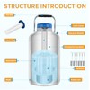 Bonvoisin 3L Liquid Nitrogen Container, LN2 Tank Cryogenic Dewar, Aluminum