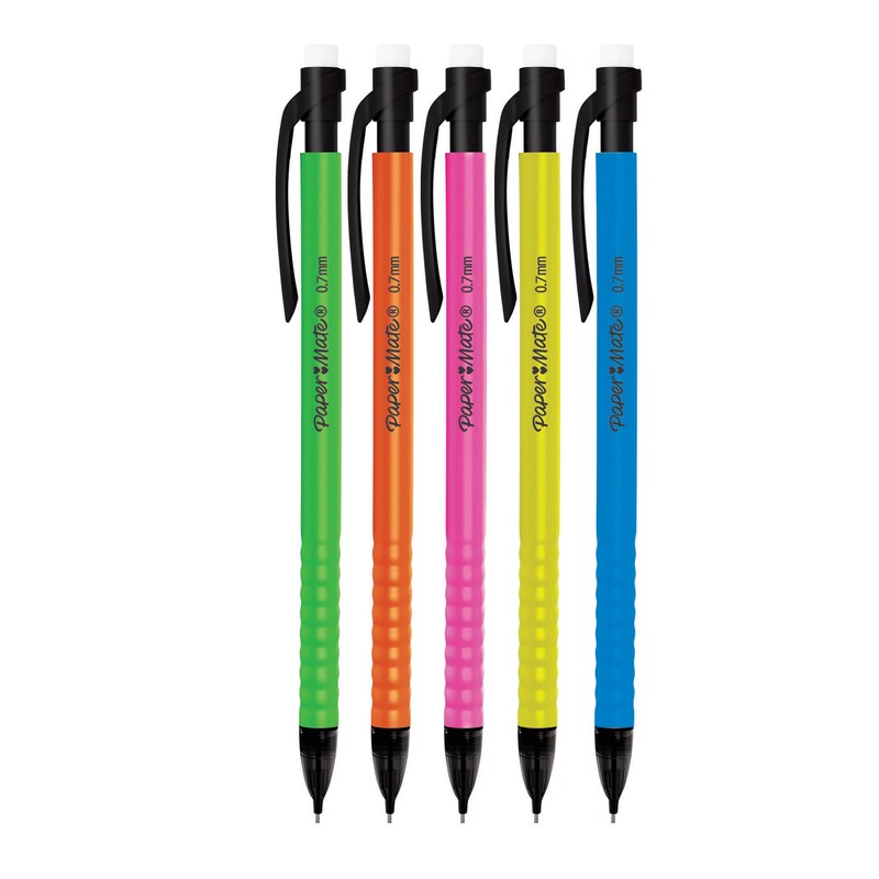Papermate 94033 Bag of 5 Disposable Mechanical Pencils 0.7mm Hb