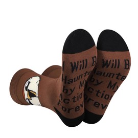 TOBGBE 2 Pairs Owl House Inspired Gift Hooty Fans Gift I Will Be Haunted By My Actions Forever Socks for Men (Forever Socks)