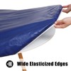 Smiry Round Picnic Tablecloth, Waterproof Elastic Fitted Table Covers for
