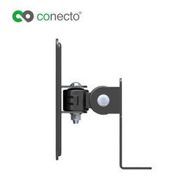 conecto CC50287 Bracket for Speakers Set of 2 (1/4 Inch or Play1), Tilt: -50° to +90°, Swivel: -60° to +60°, Wall Clearance: 86.5 mm, Maximum Load 2.0 kg, Black