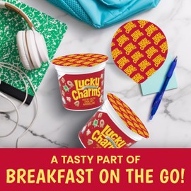 Lucky Charms Gluten Free Cereal with Marshmallows, 1.7 OZ Single Serve Cereal Cup (Pack of 12)