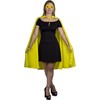 Adults Superhero Accessory Set - Yellow Cape and Matching Eye