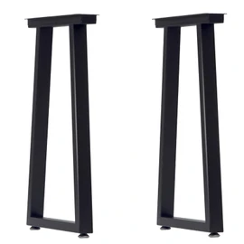 Taelakeni 36 Inch Metal Table Bar Legs, Heavy Duty Industrial Style Table Leg with Adjustment Feet Pads, Trapezoid