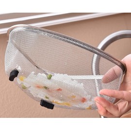 Kitchen Triangle Corner Sink Strainer, Sink Filter for Kitchen Sink, Stainless Steel Food Catcher Strainer for Kitchen Waste, Vegetable, Fruits (Style 1, One Size)