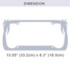 BDK Chrome Plated Rust-Proof Die-Cast Stainless Metal License Plate Frame/Holder