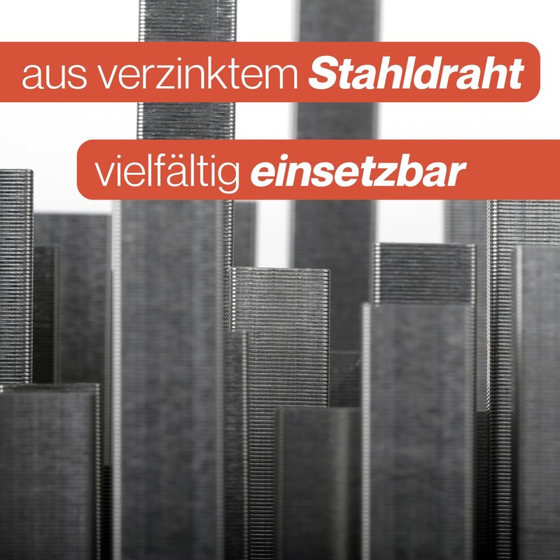 S&S-Shop Tackerklammern Typ 53 | 5000 Stück | Maße/Größe wählbar