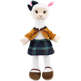 Plushible Soft Baby Doll Alpaca - 18 Inch Rag Dolls for Girls, Infants & Babies - My First Plush for 1 Year Old - 2 Clothing Sets - Girl Toys - Soft Plush Rag Dolls for Toddlers - Baby Plush Toy