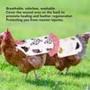 8 Pcs Chicken Saddle for Hens Wing Back Protector Elastic